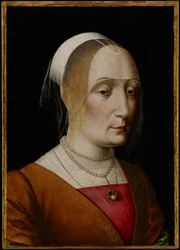Retrato de uma senhora (óleo no painel de álamo)